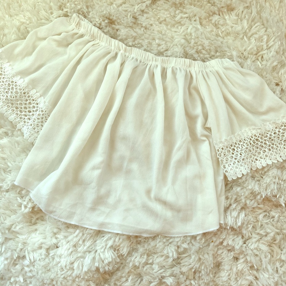 White Off-Shoulder Top